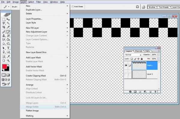 Creation of Checkered Illusion: Step 8